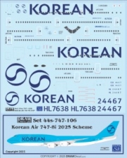 [사전 예약] 44-747-106 1/144 Korean Air 747-8i 2025 Scheme