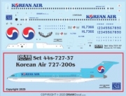 [사전 예약] 44-727-37 1/144 Korean Air 727-200s