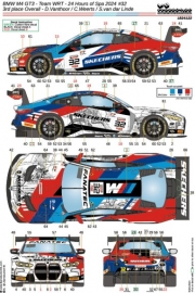 [사전 예약] 24122	1/24 BMW M4 GT3 - Team WRT - 24 Hours of Spa 2024 #32 3rd place Overall - D.Vanthoor / C.Weerts / S.van dar Linde include carbon fibre decal LBM4CF