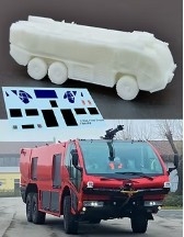 [사전 예약] TBM18 1/144 Airport Fire Truck Airport ground vehicles Diorama series