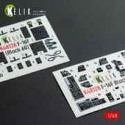 [사전 예약] K48128 1/48 F-16F Block 60 - interior 3D decals for Hasegawa kit (1/48) Hasegawa