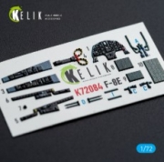 [사전 예약] K72084 1/72 F-8E Crusader - interior 3D decals for Academy kit (1/72) Academy