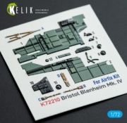 [사전 예약] K72210 1/72 Bristol Blenheim Mk.IV - interior 3D decals for Airfix kit (1/72) Airfix