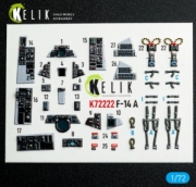 [사전 예약] K72222 1/72 F-14A Tomcat - interior 3D decals for Academy kit (1/72) Academy