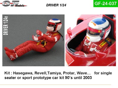 GF-24-037 1/24 Driver 80s Ferrari etc