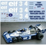 [사전 예약] TBD738 1/8 DECALS TYRRELL P34 MONACO F1 GP 1977 PETERSON DEPAILLER TB DECAL TBD738