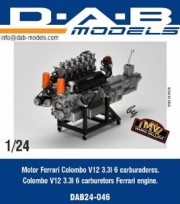 [사전 예약] DAB24-046 1/24 Colombo V12 Ferrari engine for MFH