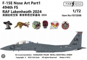 [사전 예약] FD72098 1/72 F-15E Nose Art Part1 494th FS RAF Lakenheath 2024