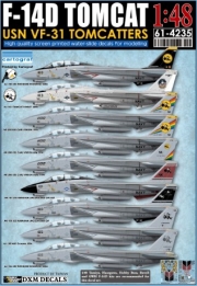 [사전 예약] DXM61-4235 1/48 USN F-14D Tomcat VF-31 Tomcatters