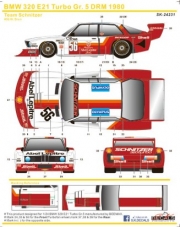 [사전 예약] SK24231 1/24 BMW 320 E21 Turbo Gr.5 Deutsche Rennsport Meisterschaft DRM 1980 Team Schnitzer #56