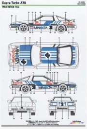 [사전 예약] AC24002 1/24 Supra Turbo A70 1988 INTER TEC