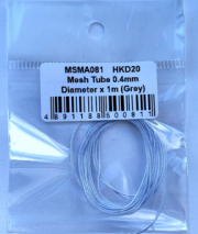 [사전 예약] MSMA081 Mesh Tube 0.4mm diameter x 1m (Grey)
