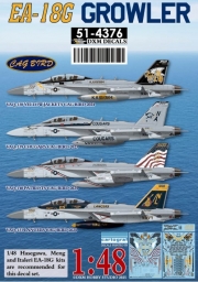 DXM51-4376 1/48 USN EA-18G Growler CAG Birds Collection(VAQ-131/138/139/140)