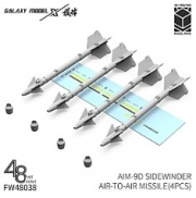 [사전 예약] FW48038 1/48 AIM-9D SIDEWINDER AIR-TO-AIR MISSILE(4PCS)