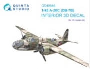 [사전 예약] QD48646 1/48 A-20C Havoc (DB-7B) 3D-Printed & coloured Interior on decal paper (HK models)