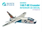 [사전 예약] QD48650 1/48 F-8E Crusader 3D-Printed & coloured Interior on decal paper (Hasegawa/Hobby 2000)