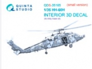 [사전 예약] QDS-35165 1/35 HH-60H Rescue Hawk 3D-Printed & coloured Interior on decal paper (Kitty Hawk) (Small version)