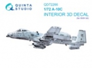 [사전 예약] QD72266 1/72 A-10C 3D-Printed & coloured Interior on decal paper (GWH)