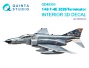 [사전 예약] QD48350 1/48 F-4E 2020 Terminator 3D-Printed & coloured Interior on decal paper (MENG)