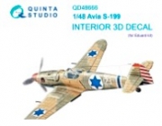 [사전 예약] QD48666 1/48 Avia S-199 3D-Printed & coloured Interior on decal paper (Eduard)