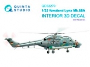 [사전 예약] QD32270 1/32 Lynx Mk88a 3D-Printed & coloured Interior on decal paper (Revell)