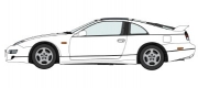 [사전 예약-4월] HSG20817 1/24 Nissan Fairlady Z (Z32) Version R Twin Turbo 2by2 (1998) White Pearl