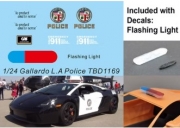 [사전 예약] TBD1169 1/24 Decals for Lamborghini Gallardo Los Angeles Police