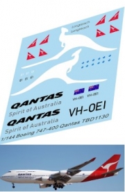 [사전 예약] TBD1130 1/144 DECALS BOEING 747 - 400 Qantas Livery