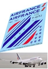 [사전 예약] TBD1134 1/144 Decals for Boeing 747-400 Air France TB Decal