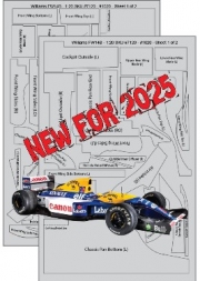 [사전 예약] SM7120 1/20 Williams FW14B 1:20 Carbon Fiber Template Set SKU #7120 for Fujimi