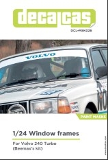 [사전 예약] DCL-MSK026 Masks for 1/24 scale models: Volvo 240 Turbo