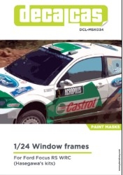 [사전 예약] DCL-MSK034 Masks for 1/24 Ford Focus RS WRC for Hasegawa