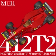 [3차 생산-수량이 매우 적습니다] K852 1/12 Ferrari 412T2 1995 Canada GP Alesi / Berger