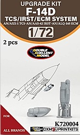 [사전 예약] DXM-K720004 1/72 F-14D TCS/IRST/ECM System(2pcs)