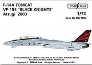 [사전 예약] FD72106 1/72 F-14A TOMCAT VF-154 BLACK KNIGHTS Atsugi  2003
