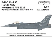 [사전 예약] FD72107 1/72 F-16C Block30  Florida ANG Homestead AFB 2025