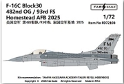 [사전 예약] FD72108 1/72 F-16C Block30  482nd OG / 93rd FS Homestead AFB 2025