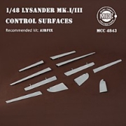 [사전 예약] 4843 1/48 Lysander Mk.I/III Control Surfaces (Recommended Kit : Airfix)