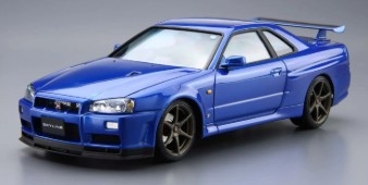 [사전 예약-7월] AOS20521 1/24 NISSAN BNR34 SKYLINE GT-R V-specII '02