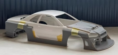 [사전 예약] CS145 1/24 BAPE&times;LB Nissan GTR-R34 part set Designed for Tamiya 1/24 kit