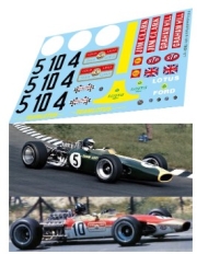 [사전 예약] TBD1171 1/12 Decals for Lotus 49 Ford F-1 Tamiya TB Decal TBD1171