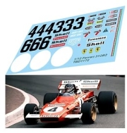 [사전 예약] TBD1172 1/12 Decals for Ferrari 312 B2 1971 1972  ( fits Protar Kit ) Decal TBD1172