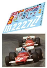 [사전 예약] TBD1176 1/12 Decals for Ferrari 312 B  Austrian GP  1970 TB Decal TBD1176