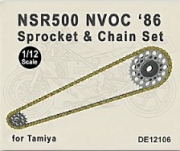 [사전 예약] DE12106 1/12 86 NSR500 (NVOC) Chain & Sprocket set