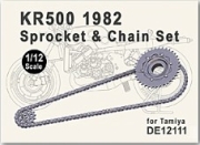 [사전 예약] DE12111 1/12 KR500 1982 Chain & Sprocket set (Tamiya)