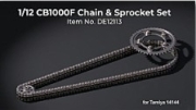 [사전 예약] DE12113 1/12 CB1000F Chain & Sprocket set for Tamiya