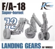 [사전 예약] 720701A 1/72 F/A-18 Landing gears with weighted whells sets(for Academy)