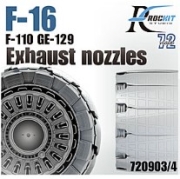 [사전 예약] 720903 1/72 F-16 Exhaust nozzles for TAMIYA(opened)