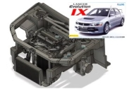 [사전 예약] ZE005 1/24 Mitsubishi Lancer Evolution IX Engine & Engine bay