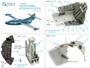 [사전 예약] QD48665 1/48 F9F-3 Panther 3D-Printed & coloured Interior on decal paper (Trumpeter)